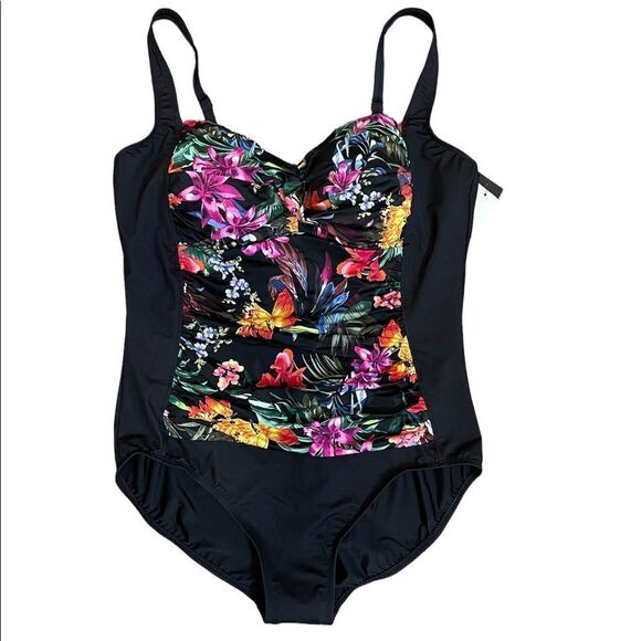 Women's Plus Size Slimming Control One Piece Swimsuit - Dreamsuit - Picture 2 of 3